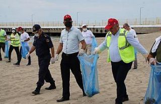 Geyikli’de sahil temizliği gerçekleştirildi