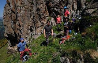 Giresun Kümbet Yaylası kaya tırmanıcılarının...