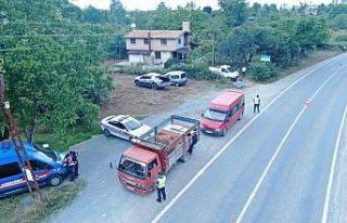 Giresun’da drone destekli trafik denetimi gerçekleştirildi