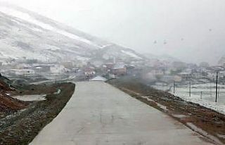 Gümüşhane’ye Haziran ayında kar yağdı