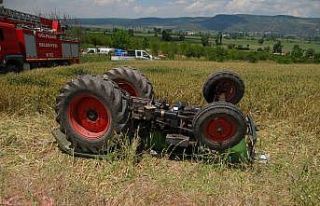 Hafta sonunu geçirmek için geldiği tarlasında...