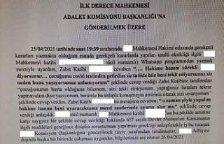 Hakime, “Beni uyaracaksanız mesai saatlerinde uyarın”...