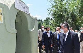 Hasan Dede türbesinde restorasyon ve çevre düzenlemesi