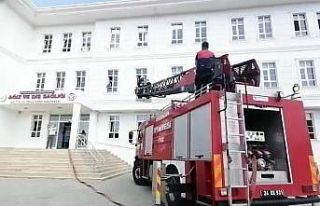 Hastanede yangın tatbikatı