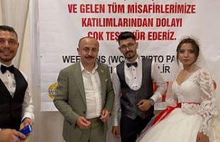 Hatay’da gelin ve damada kripto para takıldı