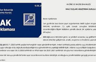 Hazine ve Maliye Bankanlığı’ndan MASAK açıklaması