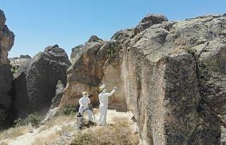 İHA gündeme getirdi, Kapadokya’da peribacaları...