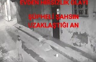 İkametten hırsızlık anları güvenlik kamerasında