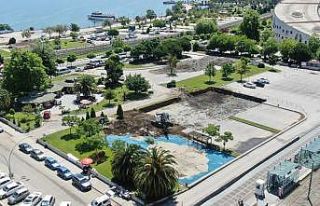 “İlçe Toplu Ulaşım Transfer Merkezi” inşaatı...