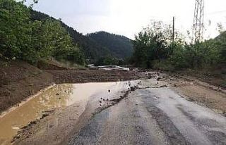 İnhisar’da sel baskını yaşandı