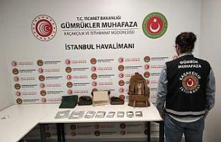 İstanbul Havalimanı’nda 13 kilo uyuşturucu ele...