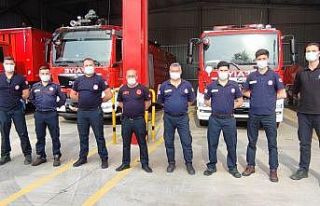 İtfaiye birlikleri uyum içinde çalışıyor