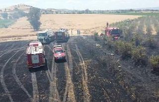 İzmir’de büyük arazi yangını: 40 dönüm arazi...