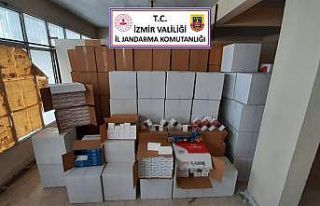İzmir’de iki adrese kaçak sigara operasyonu: 2...
