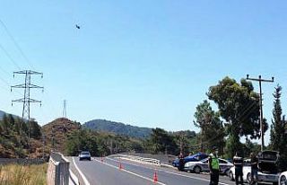 Jandarma’dan havadan ve karadan trafik denetimi