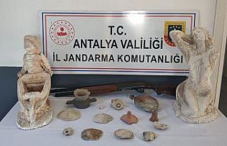 Jandarmadan tarihi eser baskını