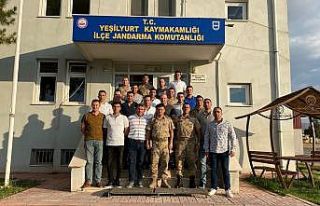 Jandarma’dan tayini çıkan personellere veda yemeği