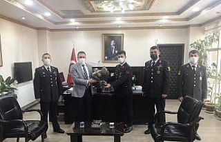 Jandarmanın 182.yılında Kaymakam Memiş’i ziyaret...