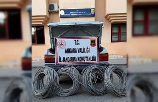 Kablo hırsızına suçüstü