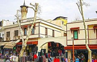 Kahramanmaraş’ta Tarihi Çarşı’nın cephesi...