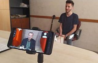 Karacabeyli gencin Erdoğan için bestelediği ‘Koca...