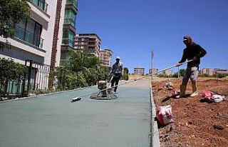 Karaköprü’de yeşillendirme çalışması