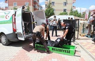 Karaman’da üzerine yük asansörü düşen market...