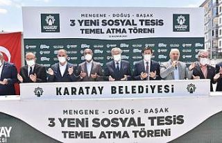 Karatay Belediyesi ilçeye 3 yeni sosyal tesis daha...