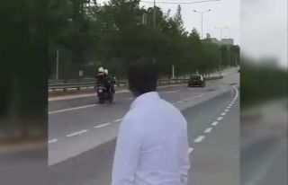 Karısını denetim noktasında bırakıp kaçtı,...
