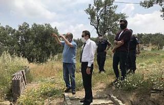 Kaymakam İlyas Memiş Reşitköy Barajı inşaatında...