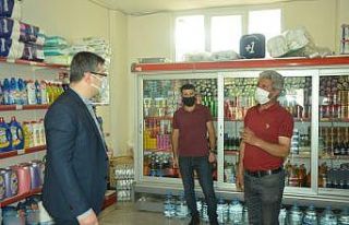 Kaymakam Uçar, esnaflarla bir araya geldi