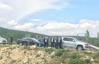 Kaymakam ve başkandan köy ziyareti