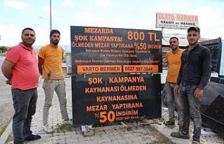 Kaynanası ölmeden mezarını yaptırana yüzde 50...