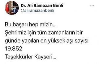 Kayseri’de bir günde 19 bin 852 korona virüs aşısı...