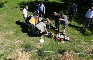 Kaza yapan araç dört takla attı, içerisindeki...