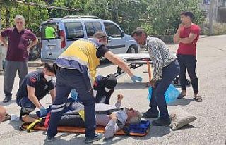 Kazada ayağı kırılan sürücü ‘Ayağım ayağım’...