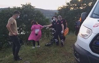 Kazada yaralanan kadın gazetecilere saldırdı