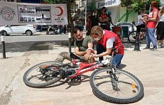 Kızılay’ın ilk yardım eğitimi gerçeğini aratmadı