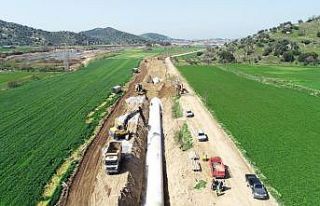 Koçarlı Bağarası sulaması 2. kısım inşaatında...