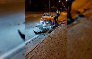 Kontrolden çıkan otomobil takla attı: 1 yaralı