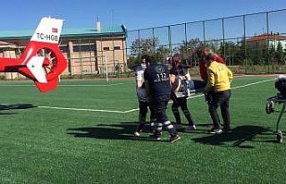 Konya’da kalp krizi geçiren kişiye hava ambulansı