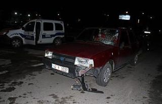Konya’da otomobil yayaya çarptı: 1 yaralı