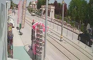 Konya’da otomobilin çarptığı yayanın savrulması...