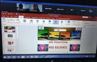 Köy okullarından şiir dinletisi