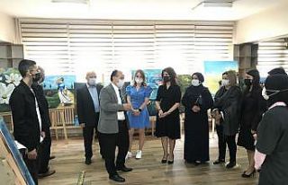 Kuru kalem ve yağlı boya resim sergisinin açılışı...