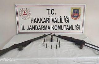 Mağara’da silah ele geçirildi