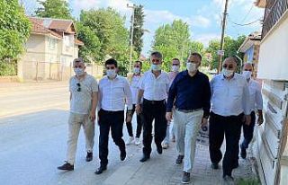 Mahalle ve sokakları yenileyecek projesinin ilk etabı...