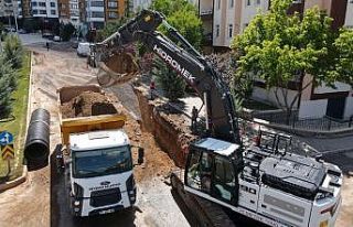 Mahallelerde yağmur suyu hattı oluşturuluyor