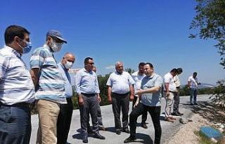 Manisa’da yol çalışmaların yerinde incelendi