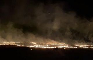 Mardin’de geceyi alevler aydınlattı